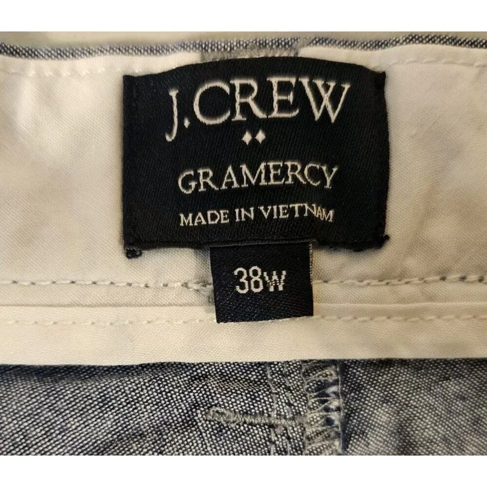 J Crew Shorts Gramercy Blue Anchor Sailing Cotton Size 38 Mens
